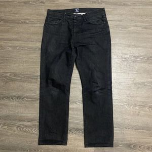 PRPS Goods Mens Demon Straight Leg Jeans Black Button Fly Size 30x27